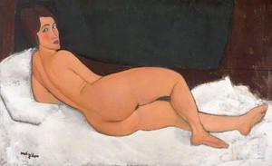 Liegender Akt - Nu couché (sur le côté gauche) von Amedeo Modigliani