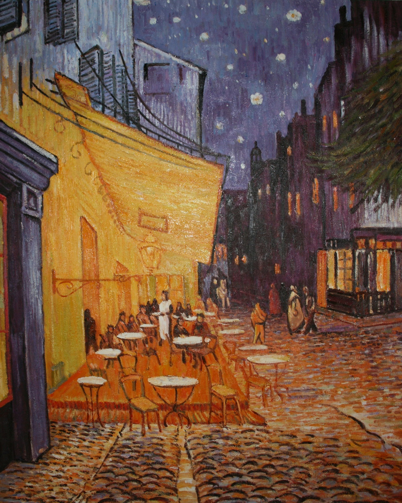 Cafeterrasse am Abend von Vincent van Gogh - Gemälde & Reproduktionen als  Auftragsmalerei