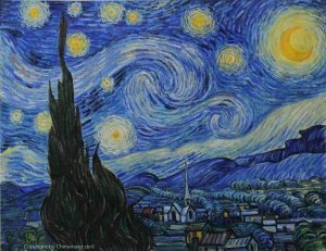 Vincent van Gogh - Sternennacht (Reproduktion / Kunstkopie)