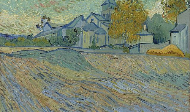 Vincent van Gogh - Vue de l'asile et de la Chapelle de Saint-Rémy
